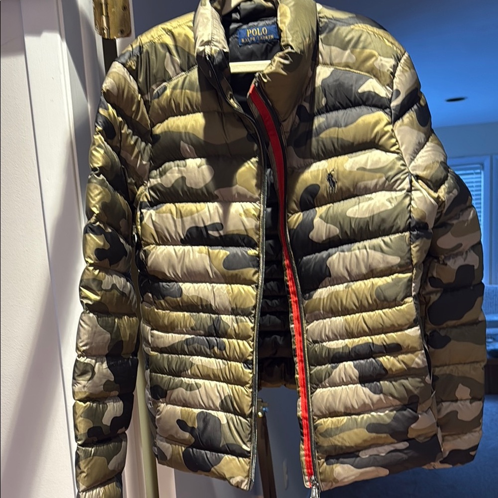 Polo by Ralph Lauren Green Camouflage Puffer Jacket